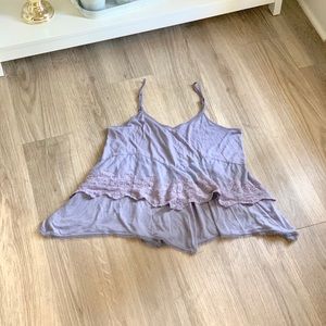 Lace spaghetti strap top